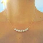 Pearl Necklace, Row Of Whi..