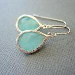 Aqua Earrings, ..