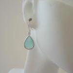 Aqua Earrings, Mint Green E..