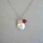 Sterling Silver Lotus, Pear..