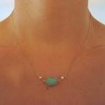 Chrysoprase and Pearl Neckl..